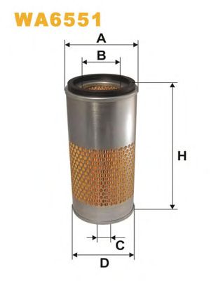 WIX FILTERS wa6551 -  Воздушный фильтр
